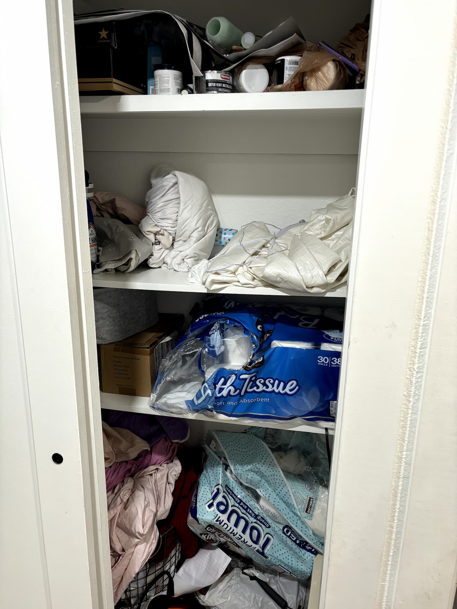 Molly's disorganized closet